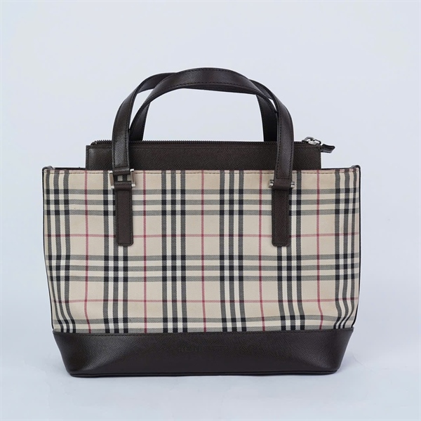 Túi BBR nâu kẻ sọc miệng sz28 - đáy sz24 (HN) KG+