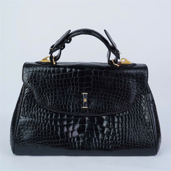 Túi Pierre Cardin đen miệng sz32 - đáy sz35 (HN) KG+