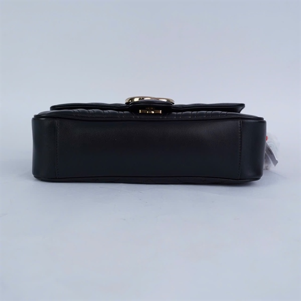 Túi GG Marmont đen (443497-591693) sz25 KG+