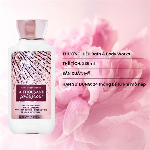 Sữa tắm Bath Body Works a thousand wishes 295ml