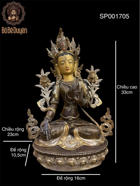 Tượng đồng nepal 35cm 14tr