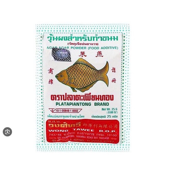 Bột Rau Câu Giòn Con Cá Vàng Thái Lan 25g