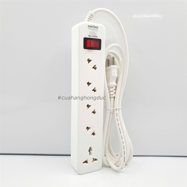 Ổ cắm chéo 5 cửa 2200W 5A2-3