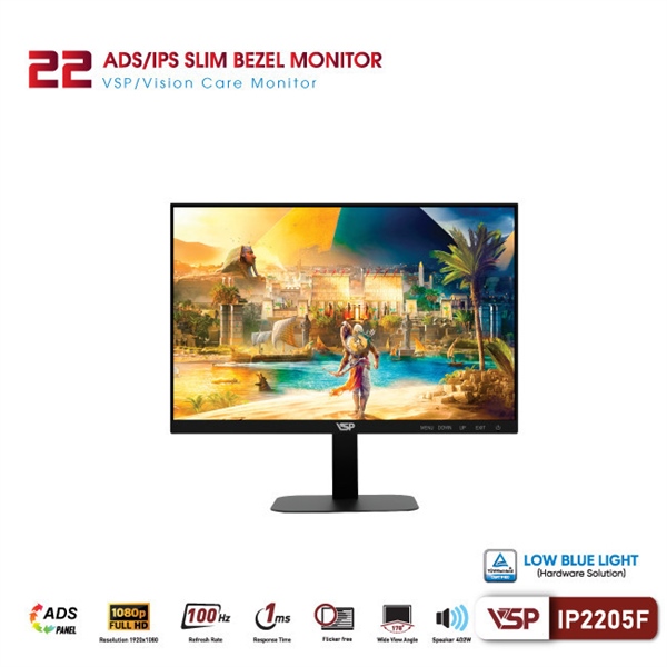 Màn hình VSP IP2205F 22" Black