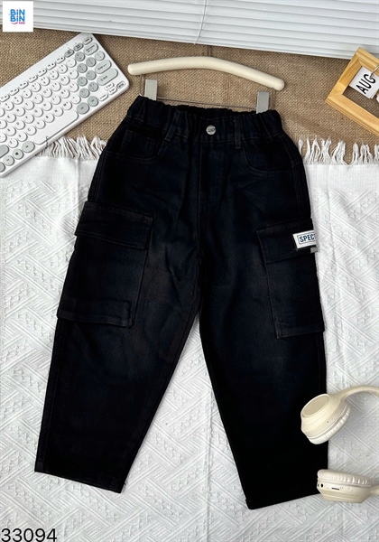 33094-Quần Dài Jean Đen Túi Hộp Speckten
