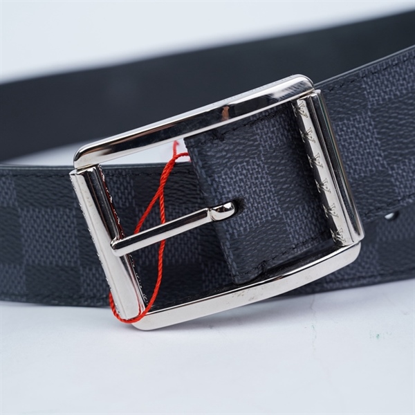 Thắt lưng LV ô vuông đen 4x107cm KG+