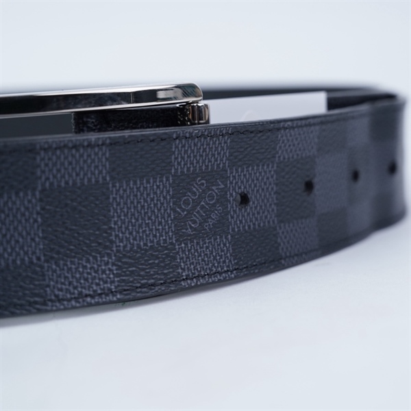 Thắt lưng LV ô vuông đen 4x107cm KG+