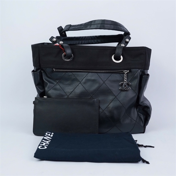 Túi Chanel Tote đen kèm ví (11720965) sz37 KG+