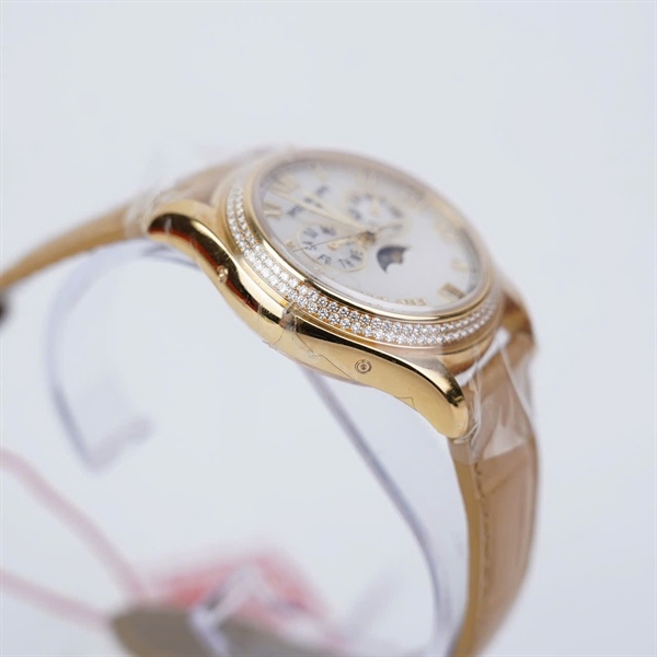 Đồng hồ Patek Philippe mặt tròn dây nâu (5876775) sz38.8 (HC) KG+