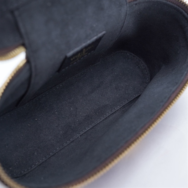 Túi LV Vanity hoa nâu 2strap kèm ổ + 2 chìa sz19 KG+