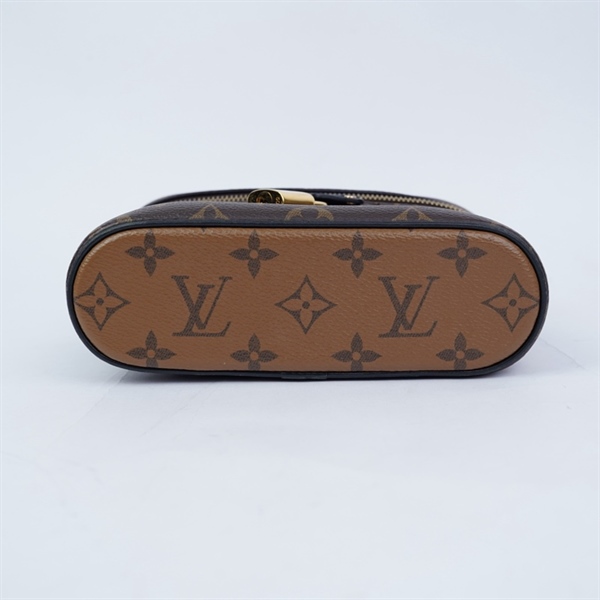 Túi LV Vanity hoa nâu 2strap kèm ổ + 2 chìa sz19 KG+