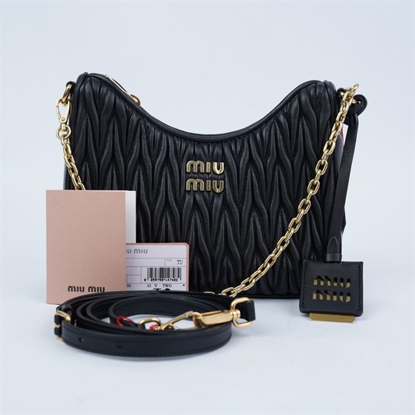 Túi Miu Miu đen 2strap sz20 +