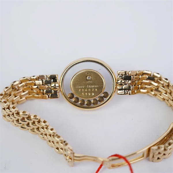 Đồng hồ Chopard vàng mặt oval kim zin (216024) sz22.2 (HC) KG+