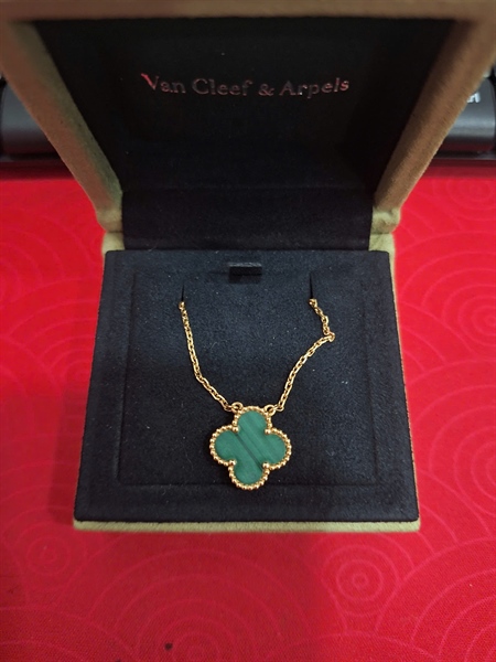 Dây chuyền Van Cleef hoa xanh (JA018615) (HC) +