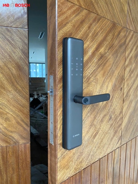 Khóa Cửa Vân Tay Thông Minh ID450 BOSCH Mở Khóa Vân Tay, Thẻ Từ, Chìa Cơ, Mật Khẩu, Cảm Ứng Cửa Gỗ, Nhôm