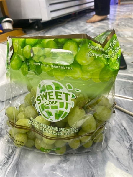 Nho Xanh Mỹ Sweet Globe Kg