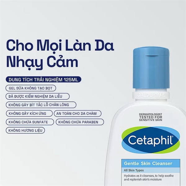 [ Hàng Công Ty ] Sữa Rửa Mặt CETAPHIL OILY SKIN CLEANSER 125ml - 12980
