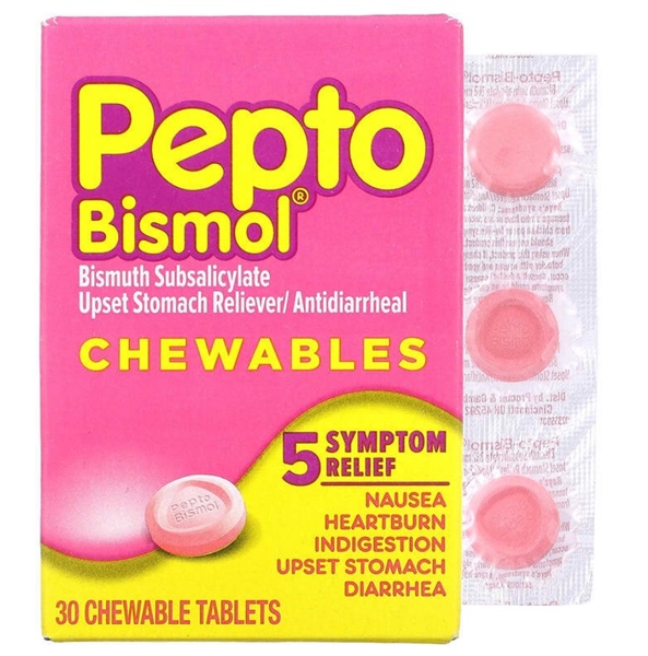 Viên uống tiêu hóa dạ dày Pepto Bismol 30 viên (Date 12/2026)