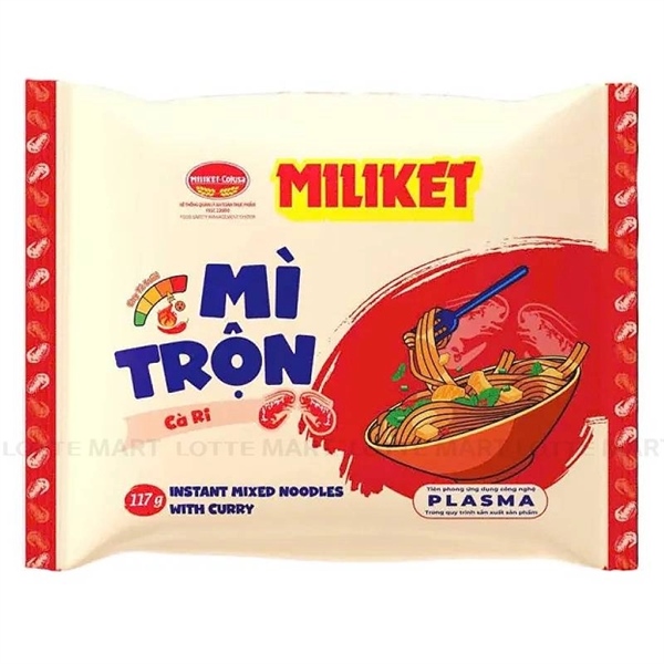MÌ TRỘN MILIKET CÀ RI 117G