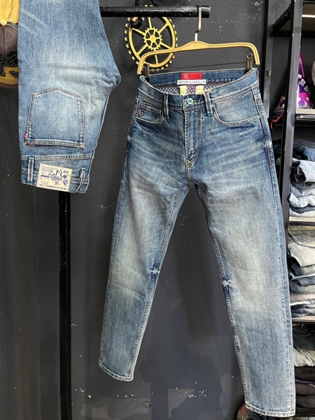 Jean Dài-QC VIP 5KM Selvedge -KM3006 xanh đậm was