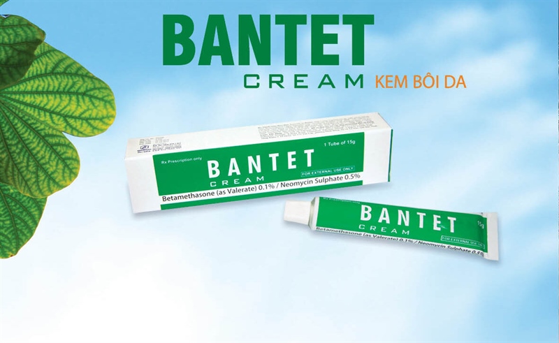 Thuốc kem bôi da Bantet cream 15g