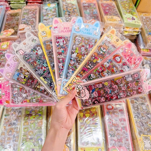 STICKER 10 TẤM THÚ PET