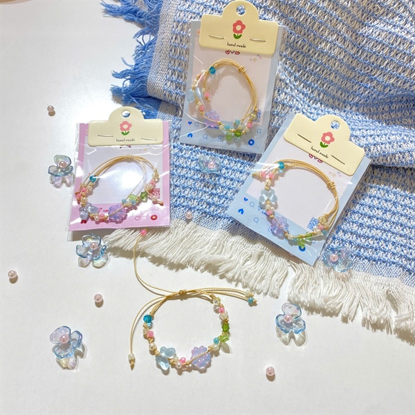 Vòng Tay ALLIN Thắt Dây Hoa Sakura