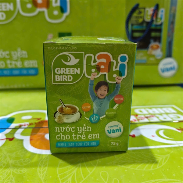Nước yến Green Bird hương vani 72g (1Y+)