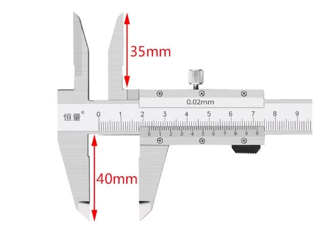 Thước kẹp mỏ dài 0-150 (35MM) - Việt Phát