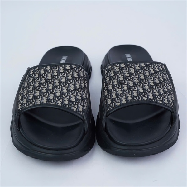 Dép Dior đen sz42 (MV) KG+
