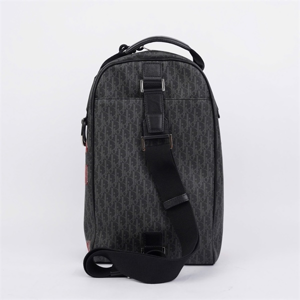 Túi Dior đeo chéo đen họa tiết (22-BO-0156) sz20 (L-N) KG+