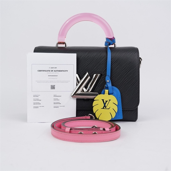 Túi LV Twist đen kèm gương (AR0240) sz23 (L-N) KG+