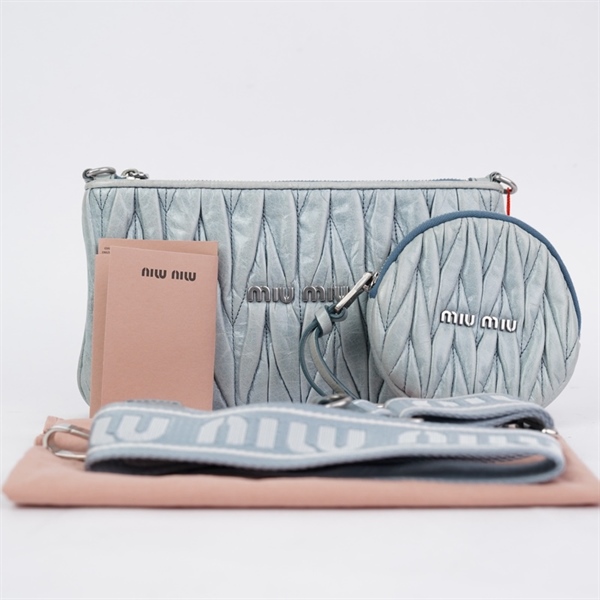 Túi Miu Miu xanh kèm ví sz21-10 (L-N) KG+