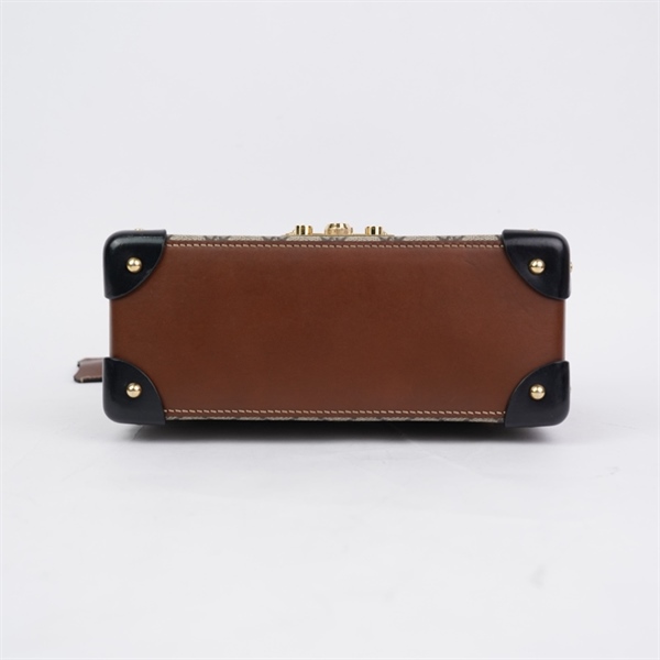 Túi GG Padlock xám quai trúc kèm 2 chìa (603221-520981) sz23 (L-N) KG+