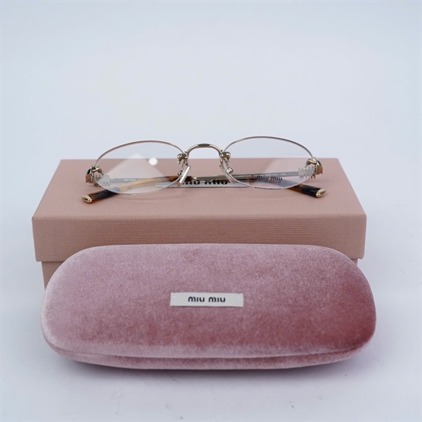 Kính Miu Miu ko viền gọng đồi mồi VMU53W ZVN-101 (53-20-140) KG+