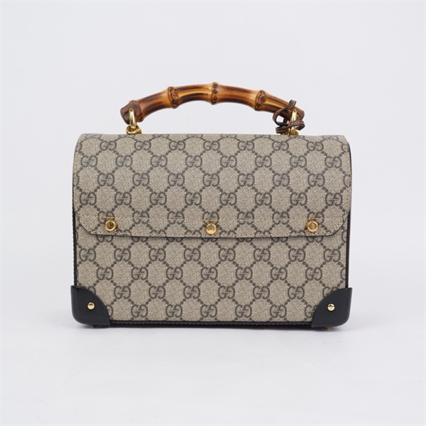 Túi GG Padlock xám quai trúc kèm 2 chìa (603221-520981) sz23 (L-N) KG+