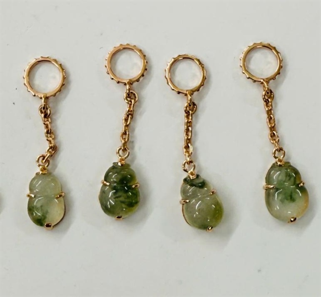 Charm mặt ngọc hồ lô +