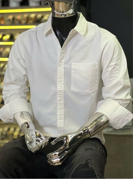 SM TD-QCCC - 8897 vải dệt ẩn 1 túi- Trắng