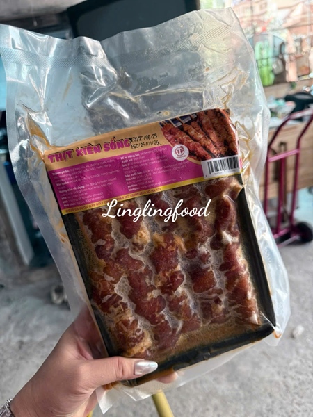 Thịt Xiên Sống HÙNG VIỆT 500Gr 10X