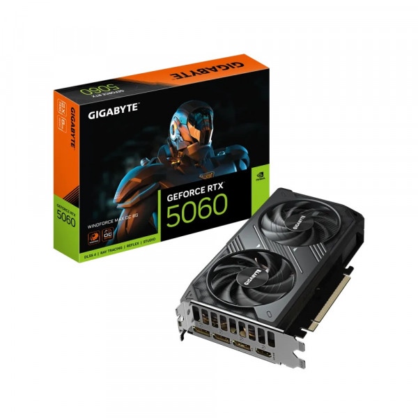 Card màn hình Gigabyte RTX 5060 WINDFORCE MAX OC 8GB (N5060WF2MAX OC-8GD) (N)
