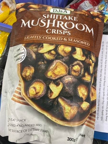 Nấm Sấy Giòn DJ&A Shiitake Mushroom Crisp Úc 300g
