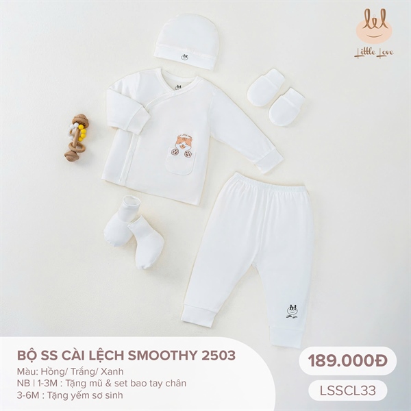 SCL330 - NB/6M Bộ ss cài lệch Smoothy 2503