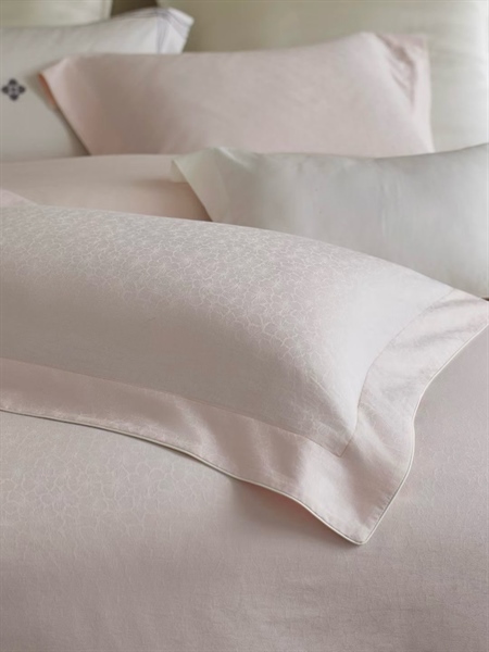 Bộ ga Gấm Hồng phấn dệt hoa vân chìm- LF01.05