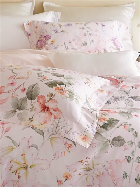 Bộ ga hồng pastel in nhiều hoa - LF03.01