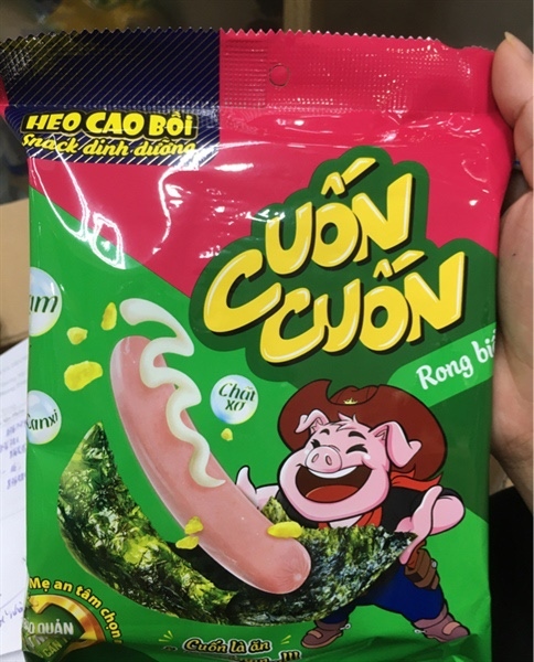 Cuốn Cuốn Rong Biển Heo Cao Bồi 48,5g