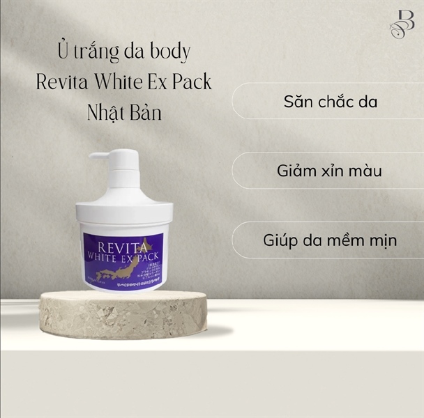 Ủ trắng da body revita white ex pack Nhật Bản