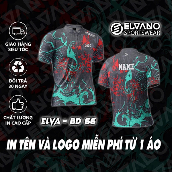 Áo Billiards ELVANO thiết kế cao cấp Mẫu ELVA-BD66