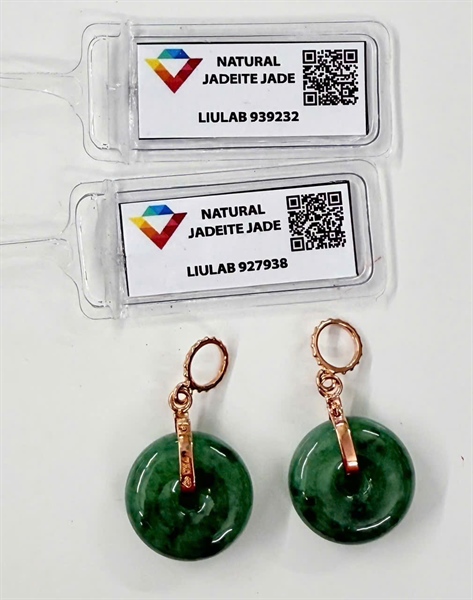 Charm khấu cao băng jadeite a Myanmar 939232 +