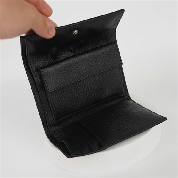 Ví Prada đen gập 3 KG+