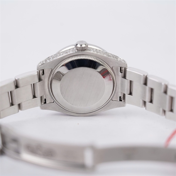 Đồng hồ Rolex bạc full kim, kim màu, kim độ (702MY199) sz34 +